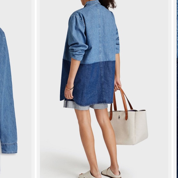 Triarchy | Le Artiste | Two-Tone Denim Shirt | Size M - Picture 3 of 12